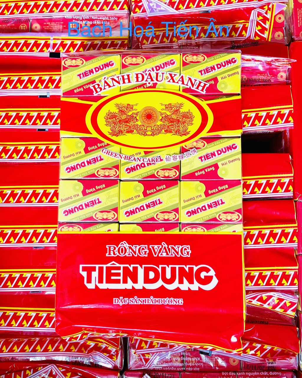 Bánh đậu xanh rồng vàng Tiên Dung tết an khang