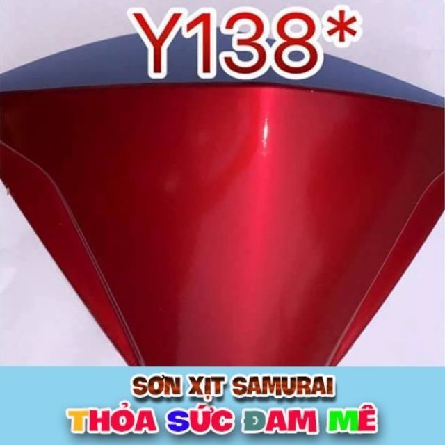 sơn samurai màu đỏ candy