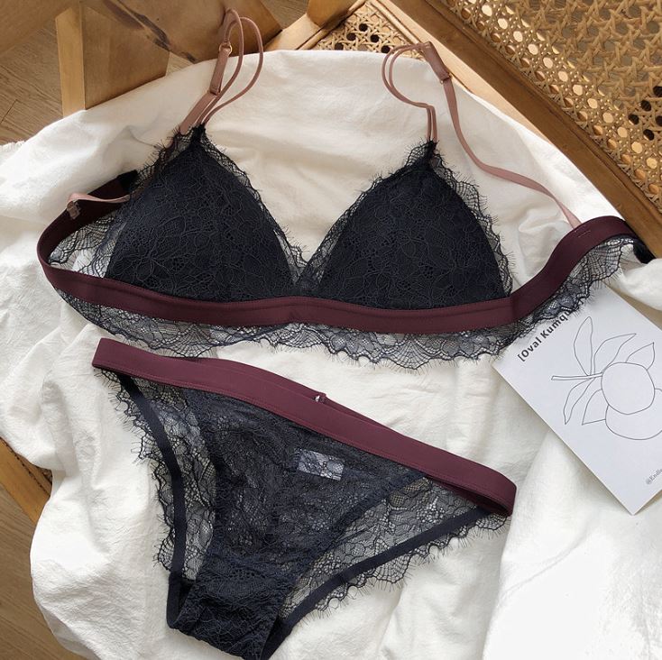 Bộ bralette ren đệm mỏng 3D mới S322