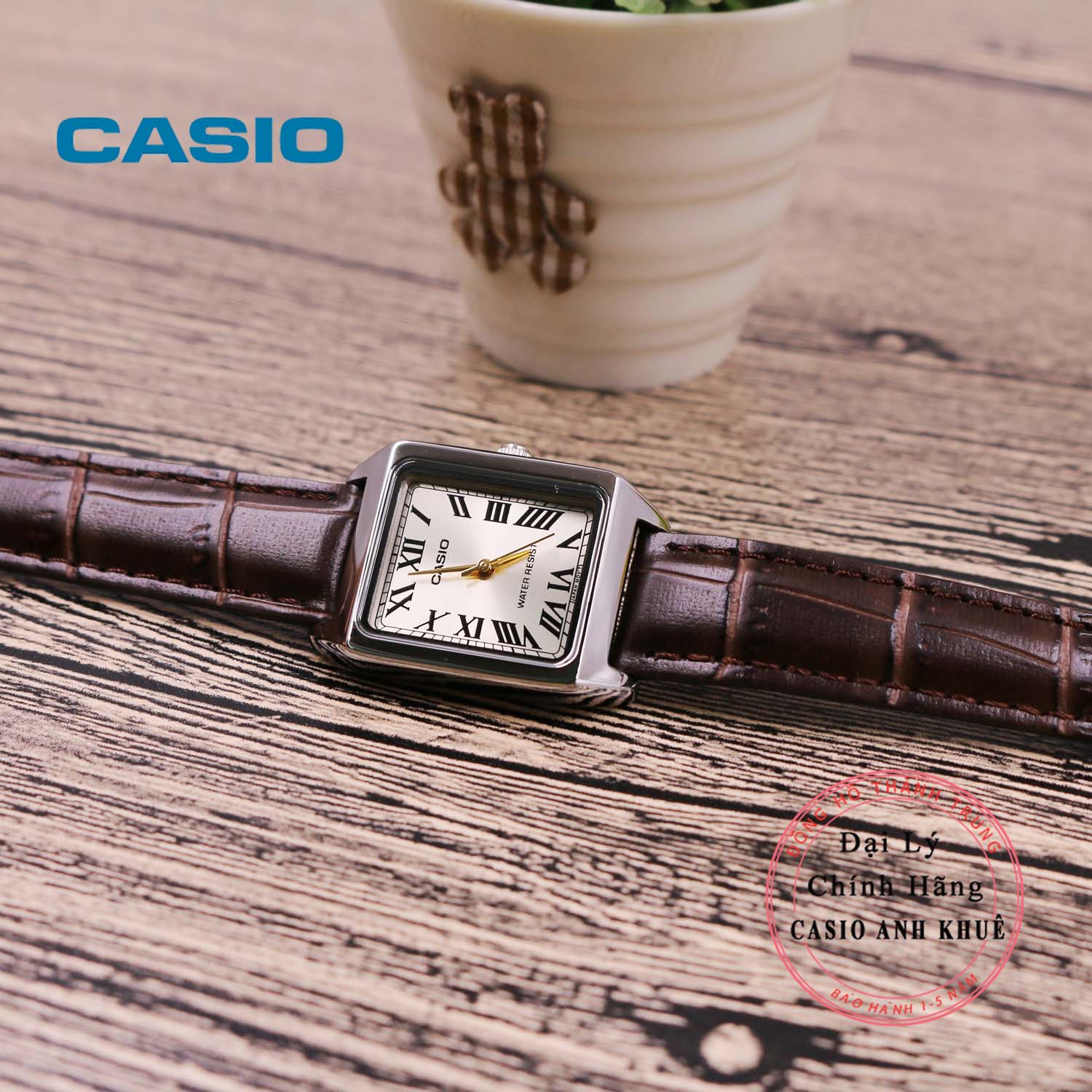 Đồng hồ nữ Casio LTP-V007L-9BUDF dây da