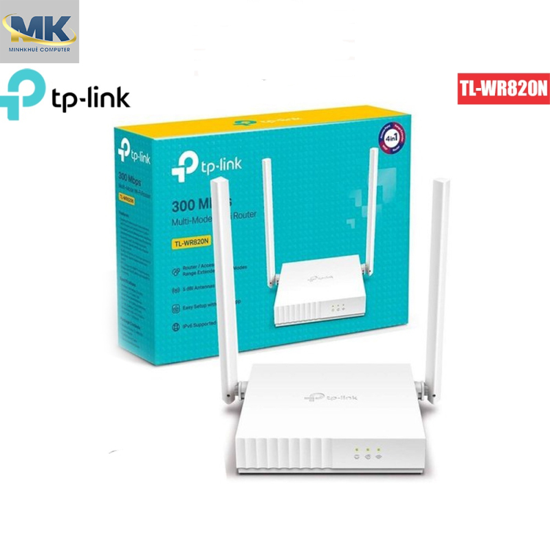 Bộ phát wifi không dây TPLink WR820N tốc độ 300Mbps- Hàng chính hãng