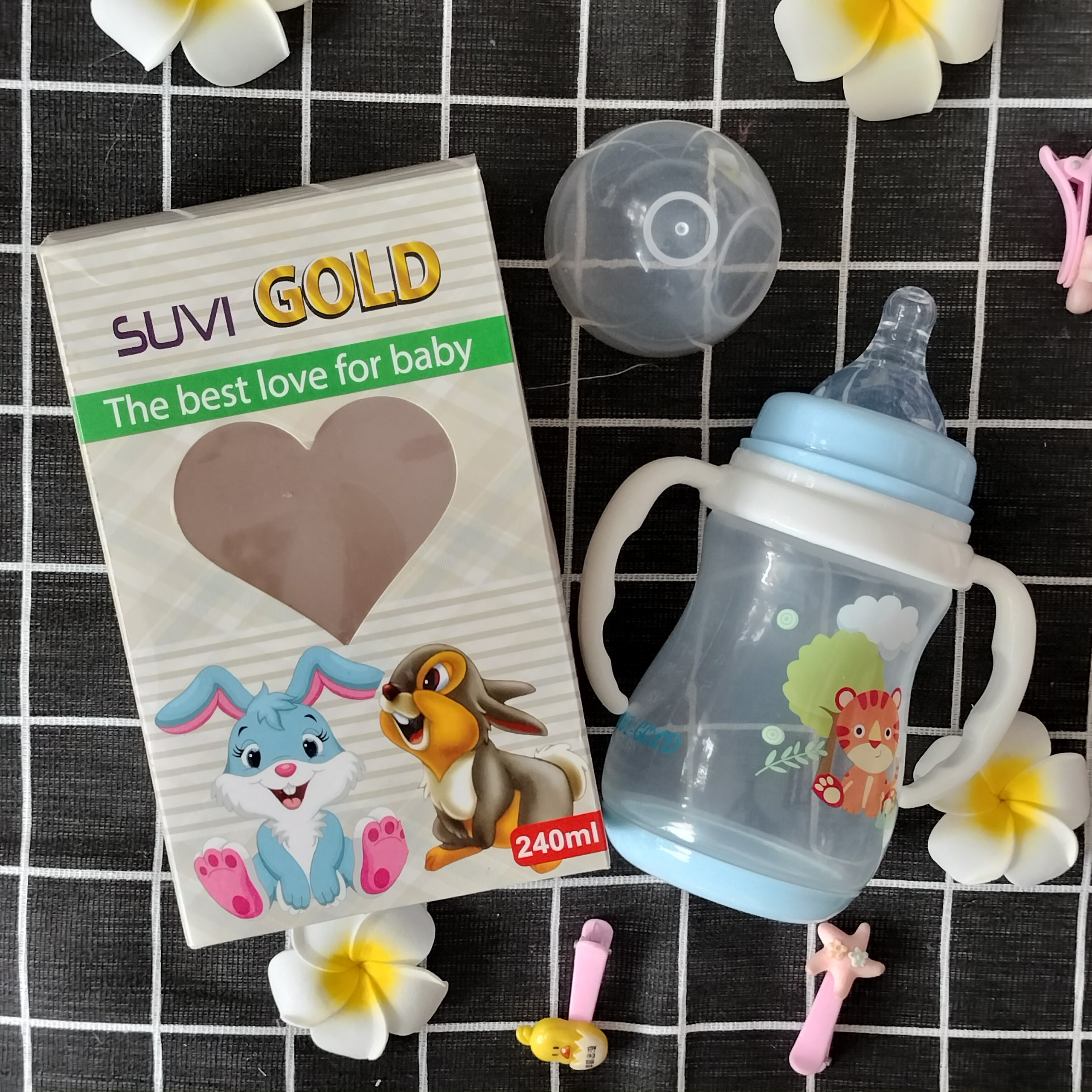 Bình sữa suvi gold 240-330ml ppsu cao cấp cổ rộng