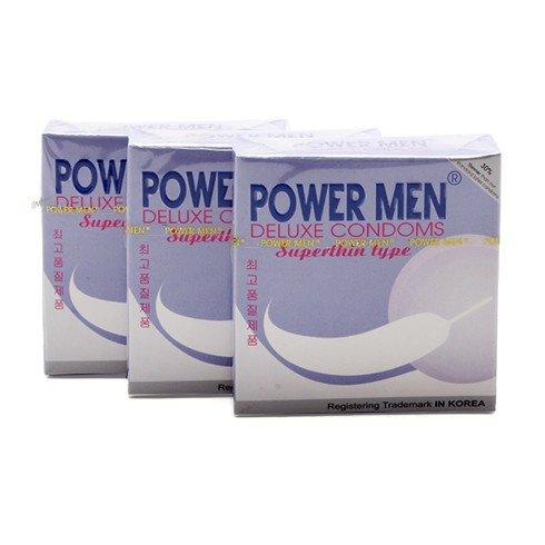 [HCM]Bao Cao Su Power Men Siêu Mỏng - Hộp 3 Chiếc