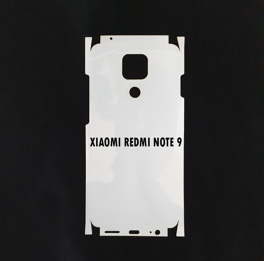 Miếng film dán PPF loại xịn phủ full 99% lưng viền Xiaomi Redmi Note 9