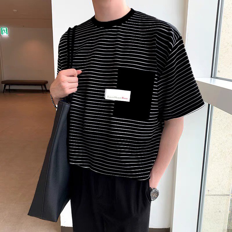 Áo thun Sọc ngang ROSE Unisex