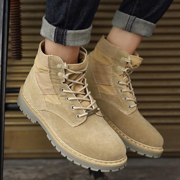 [HCM]Giày Boot Nam Cổ Cao Năng Động - Trẻ Trung - Cực Cool