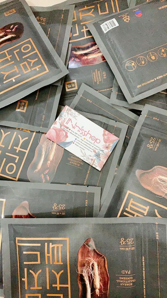 CAO DÁN HỒNG SÂM HÀN QUỐC [ BỊCH 25 MIẾNG]