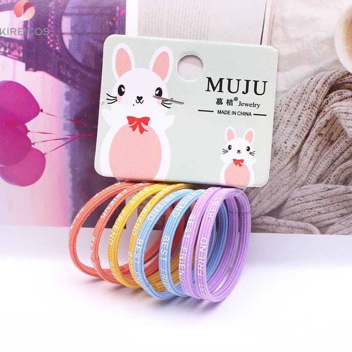 [HCM]Set 8 Dây Cột Tóc Cho Bé Nhiều Màu - kireicos