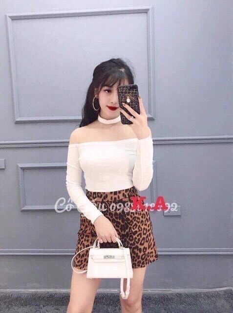 Áo trễ vai chocker rời
