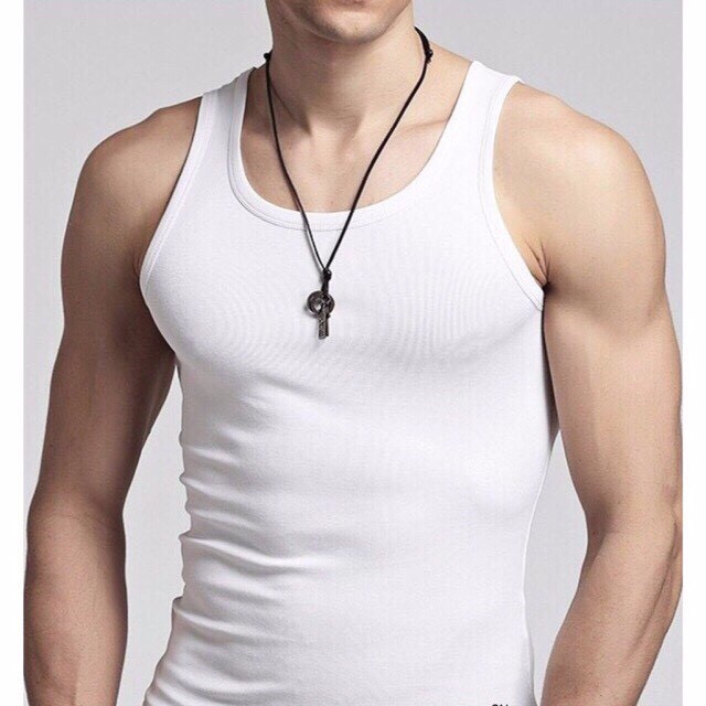 Áo Ba Lỗ Trắng- Ac21 Aristino 100%Cotton