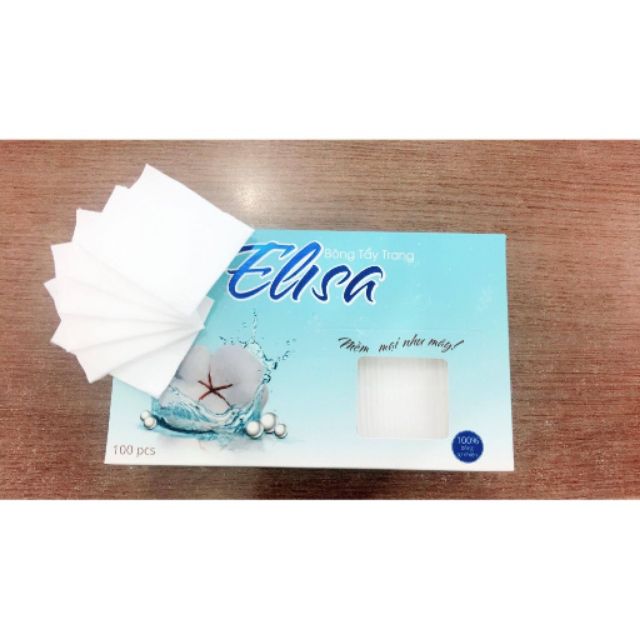Bông tẩy trang ehsa bảo thạch 100 miếng