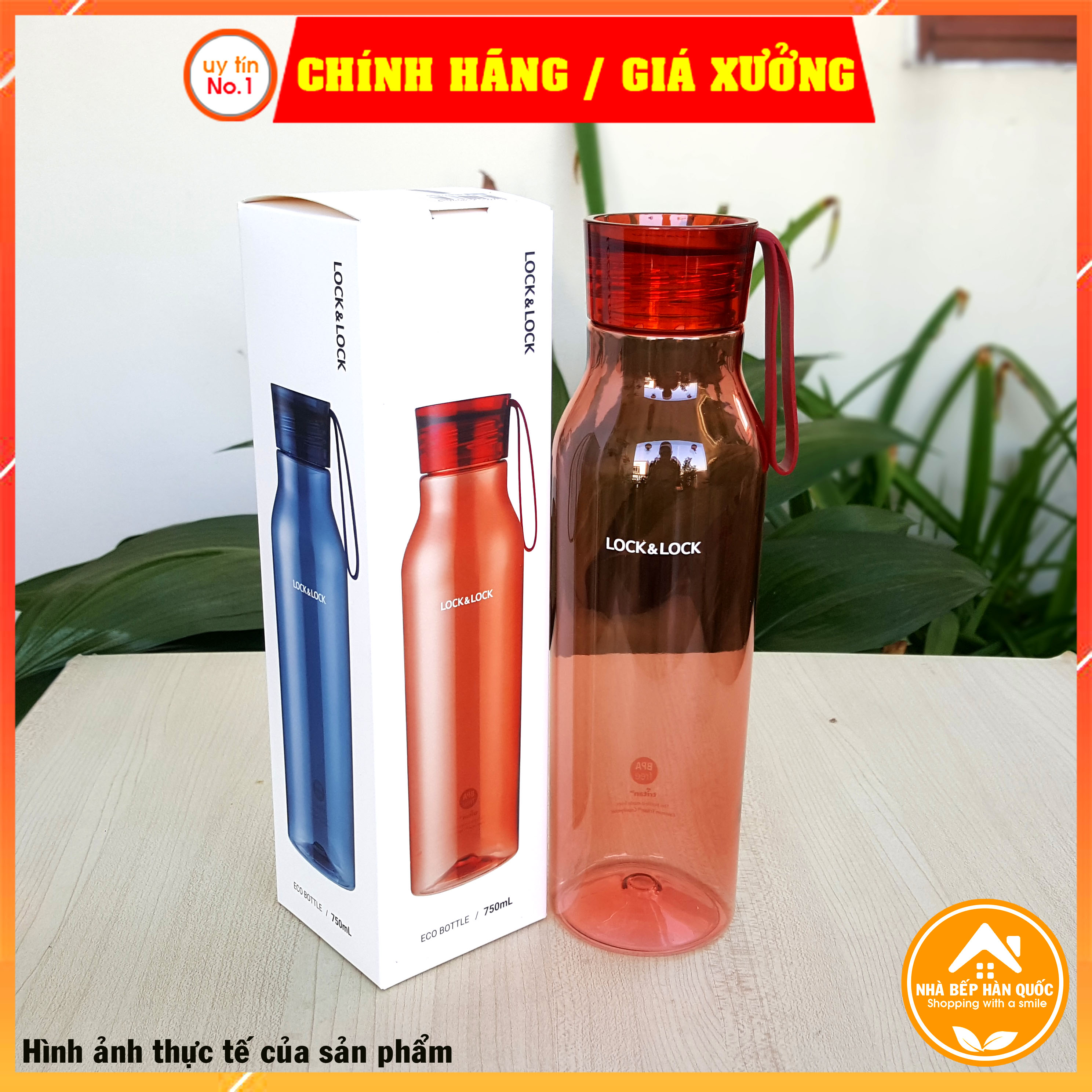 Bình nước nhựa Tritan Lock&Lock Eco Bottle ABF664 [750ML][Freeship toàn quốc]
