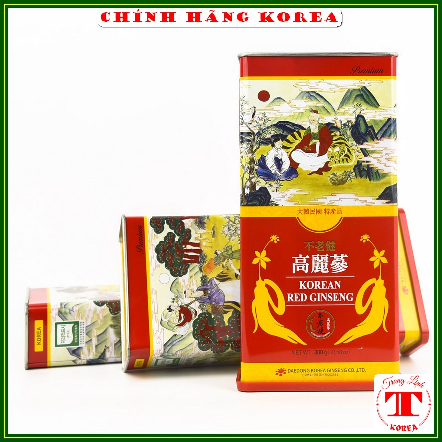 Daedong premium dry red ginseng box Korean ginseng box 300g-boost, aging, drawing room-tranglinhkorea