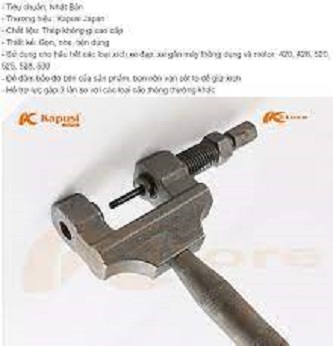 Cảo mắt sên tải, ( vam đột xích tải ) xe máy cao cấp Kapusi