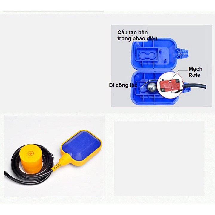 [HCM]Phao Điện Bơm Nước Chống Cạn Chống Tràn 2m 3m 4m