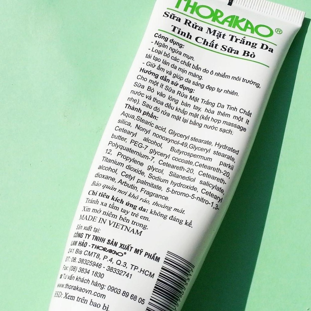 Sữa Rửa Mặt Sữa Bò Trắng Da Thorakao 120g