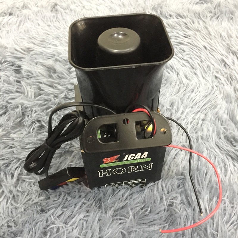 CÒI HÚ 3 CHẾ ĐỘ 12V DÀNH CHO XE MÁY XE ĐẠP ĐIỆN