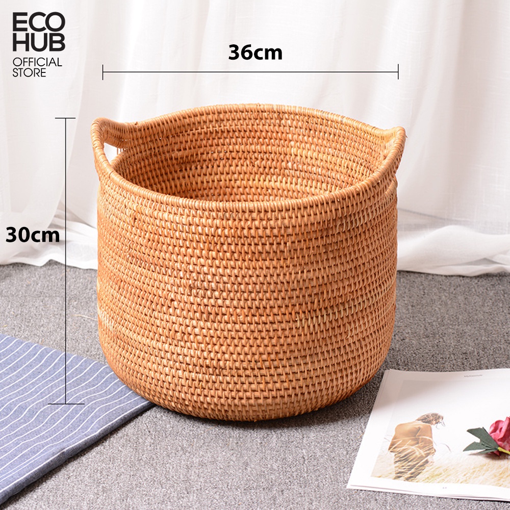 Giỏ Mây Tròn Đựng Đồ EH0276 (Rattan Basket)