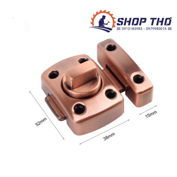 Chốt cửa an toàn inox anode màu đồng xanh và đồng đỏ