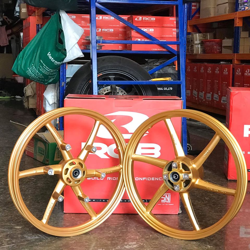 Mâm 6 cây RCB gắn Sonic bản 1.6 1.6 Gold