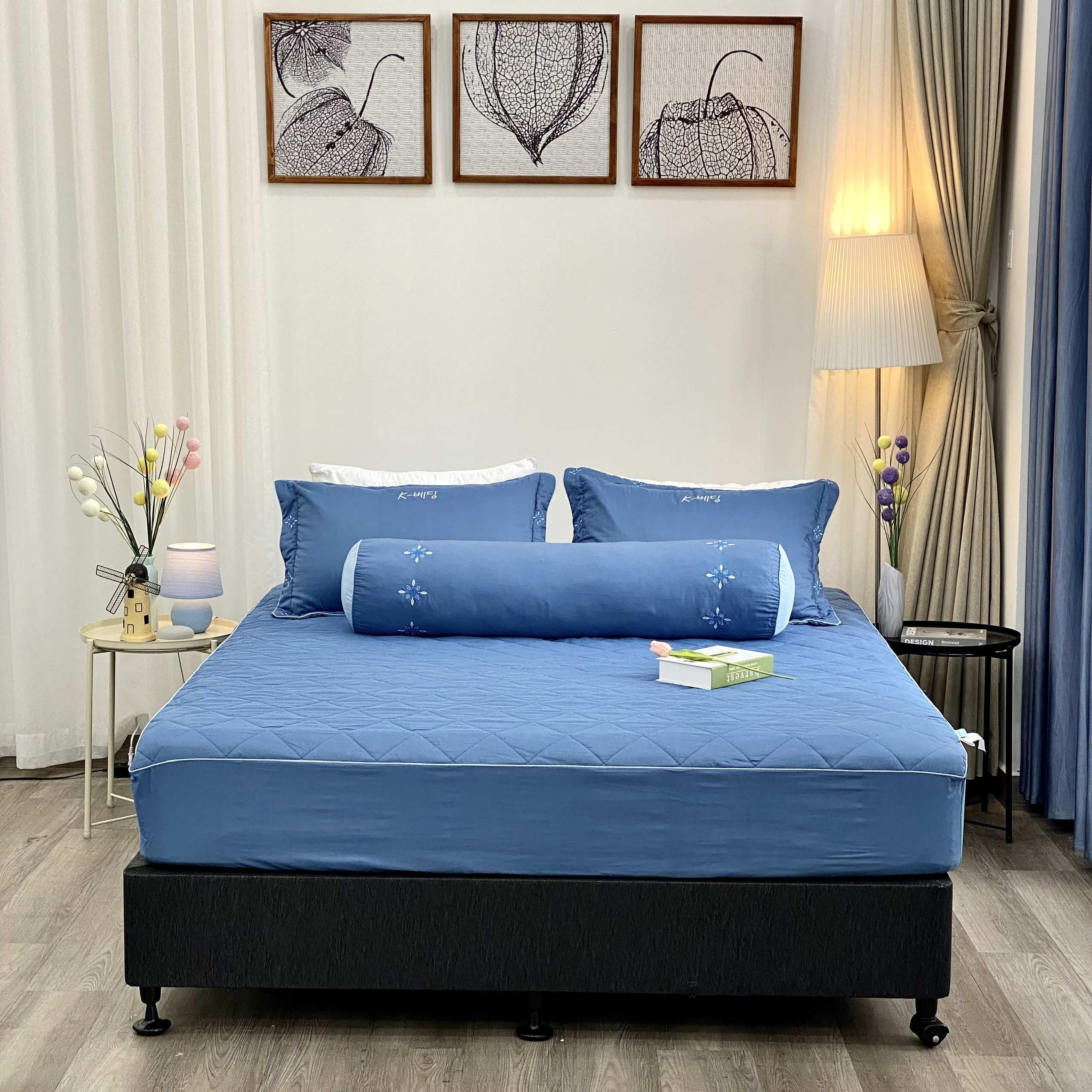 Bộ ga giường chun chần K-Bedding by Everon KMTS - Chất liệu cao cấp MicroTencel nhập khẩu Hàn Quốc, thoáng nhẹ không bai xù (KHÔNG GỒM CHĂN)