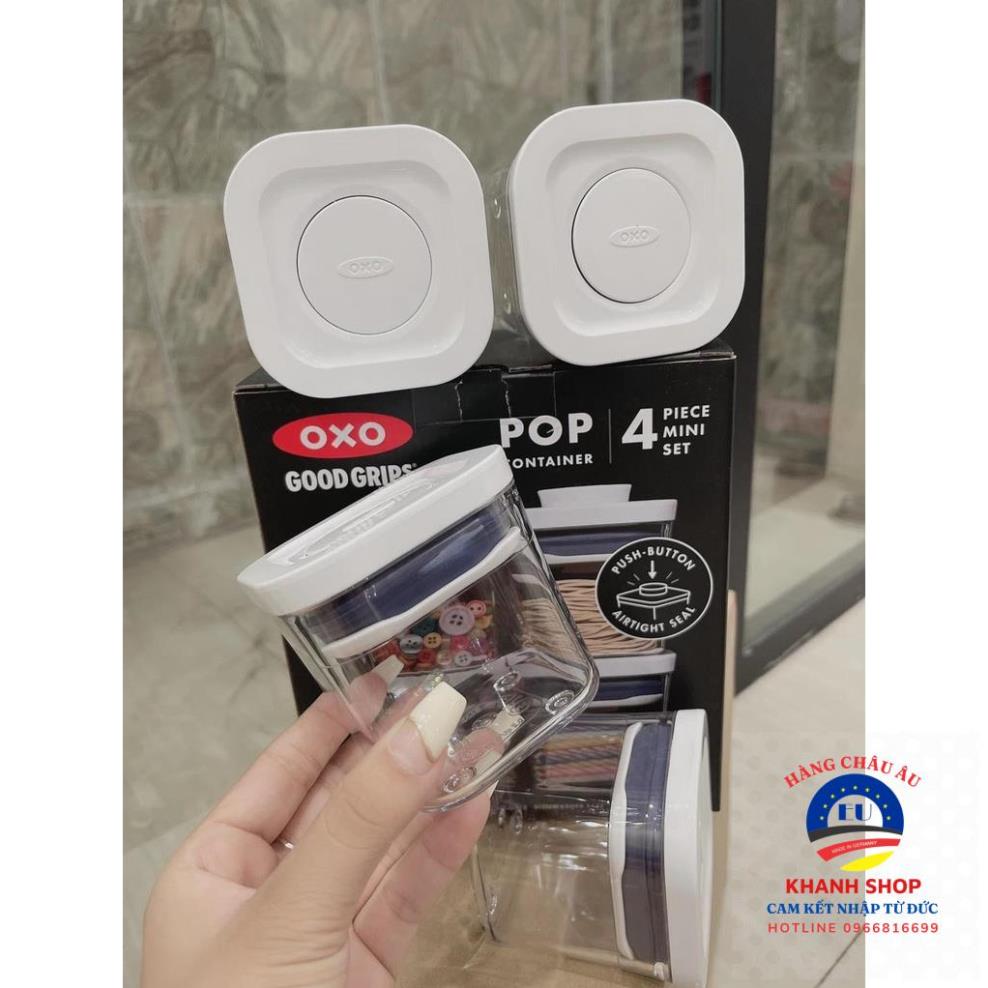 Sét 4 hộp đựng gia vị, thảo mộc Oxo