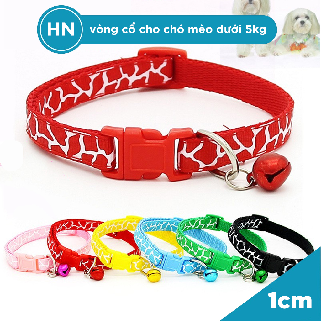 [HN] Vòng Cổ Lục Lạc Rằn Ri Cho Chó Mèo Từ 1 - 5kg - Phụ Kiện Cho Thú Cưng