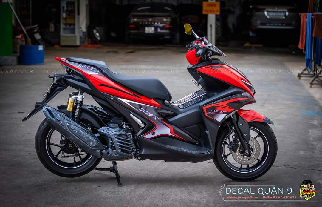 [HCM]Tem rời NVX dán xe đỏ đen hoặc đen đỏ