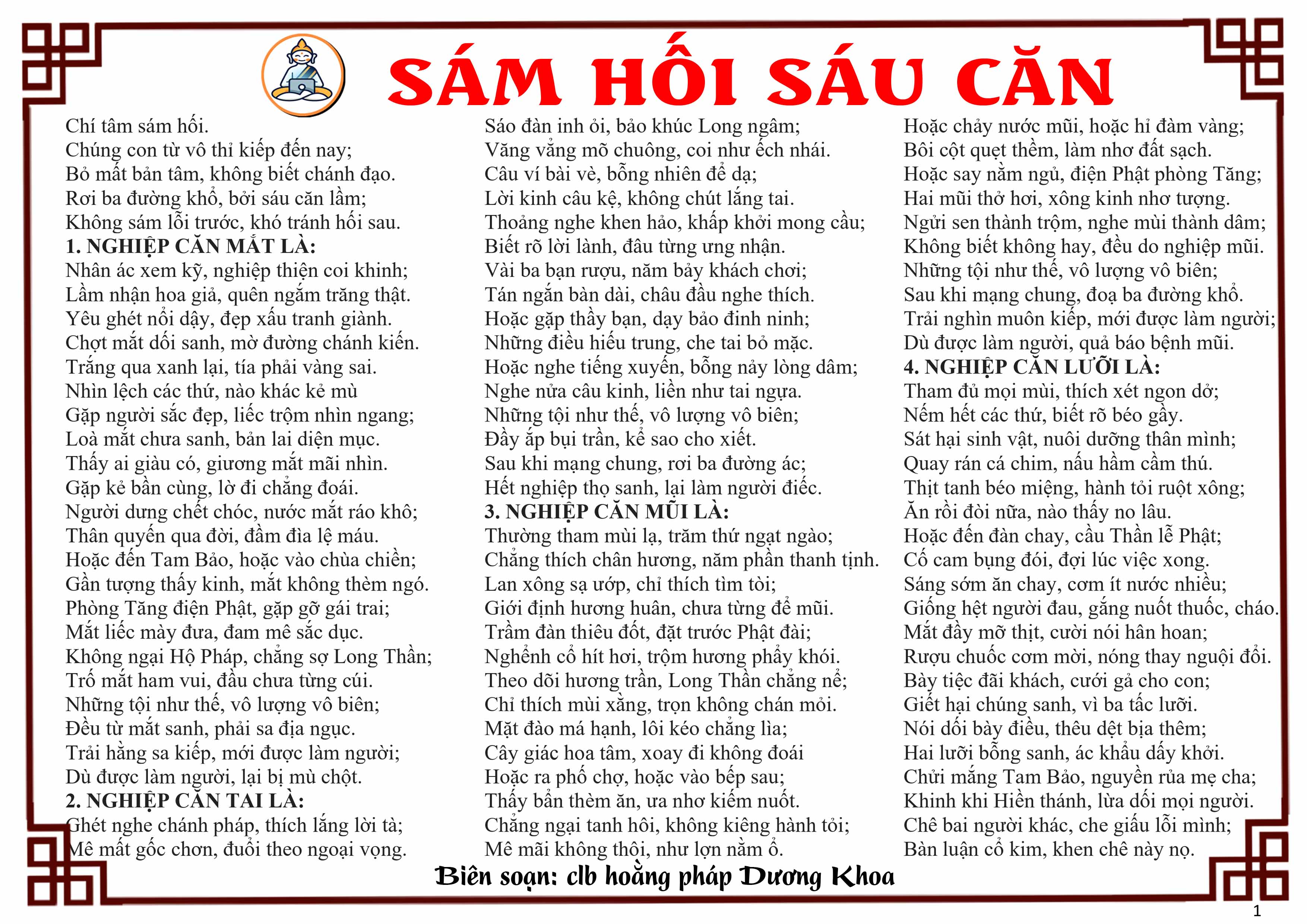To38 - gieo duyên tờ sám hối 6 căn gieo duyên