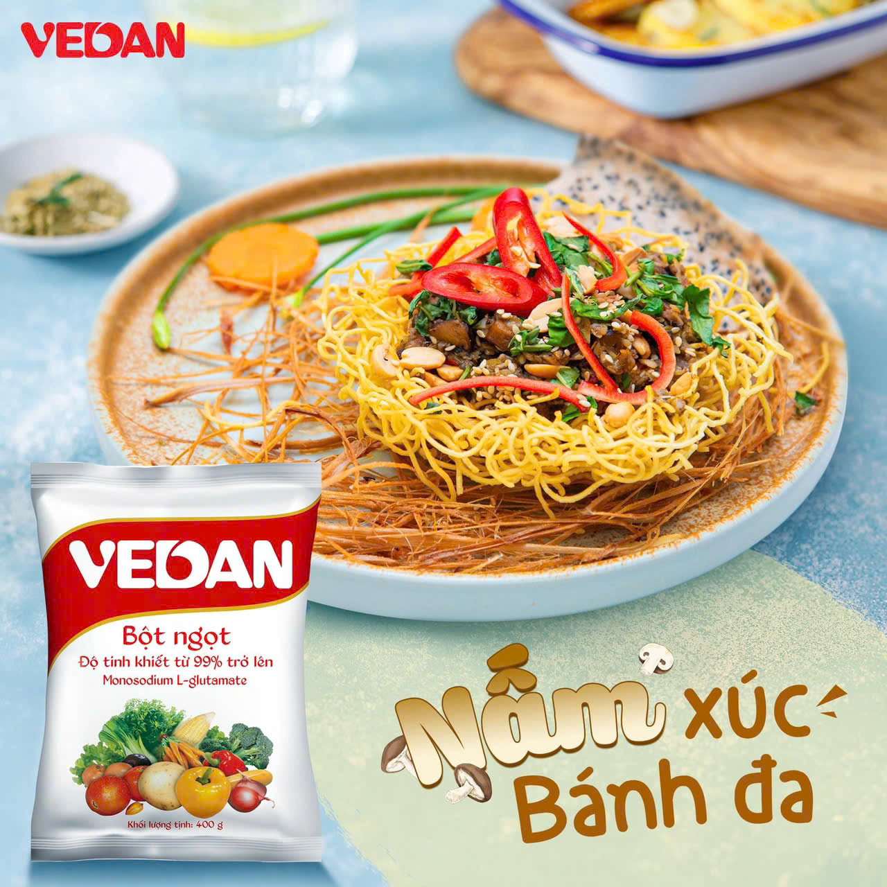 Combo 5 Gói Bột Ngọt VEDAN 1kg - Size M