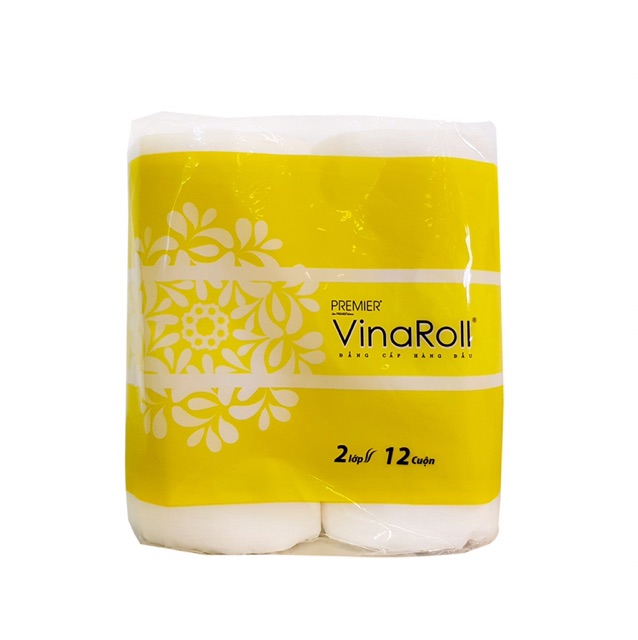 Giấy vệ sinh cao cấp VinaRoll (12 cuộn)