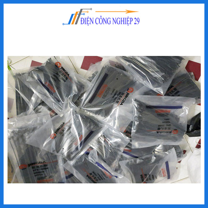 Gói 1000PCS Dây Thít Đen 3X150mm