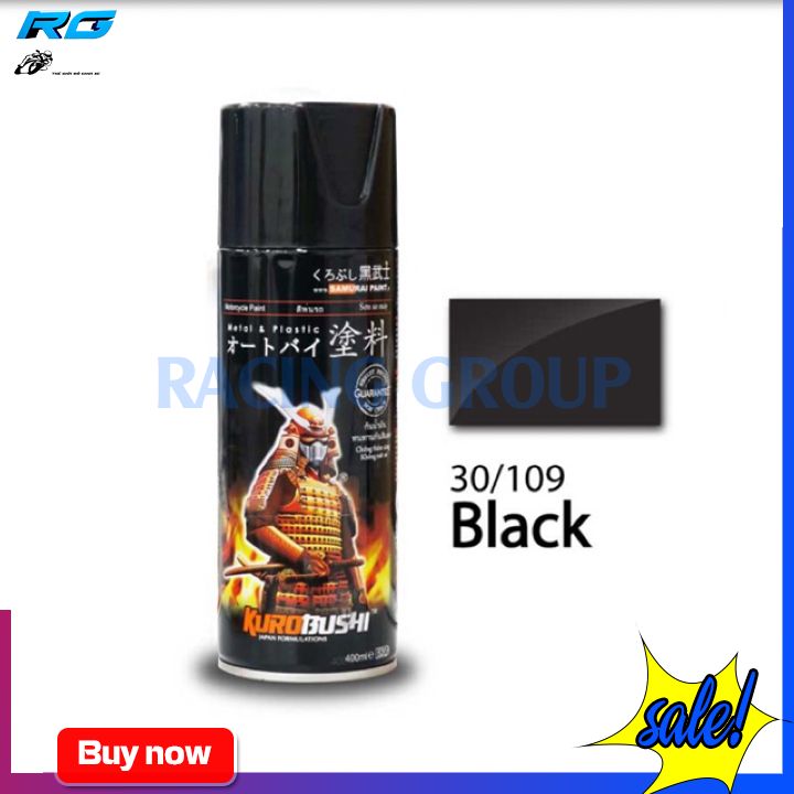 [HCM]Chai Xịt Sơn Chính Hãng Samurai 30/109 Đen Bóng - Bám Dính Trên Mọi Bề Mặt