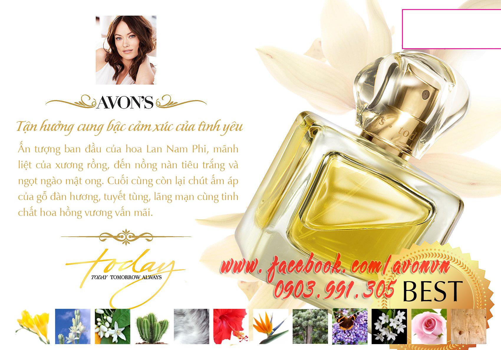 [HCM]NƯỚC HOA NỮ AVON TODAY 50ML MALAYSIA