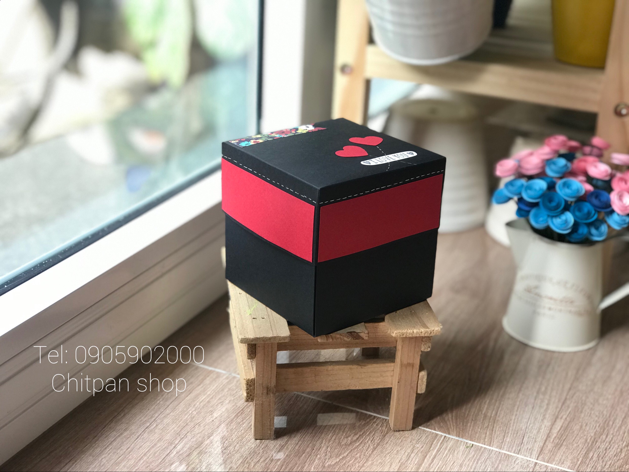 Hộp quà dán ảnh LOVEBOX 10cm