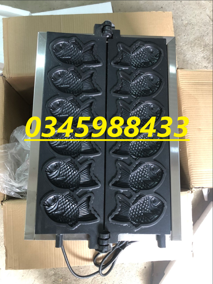 Máy làm bánh cá điện 6 con dài