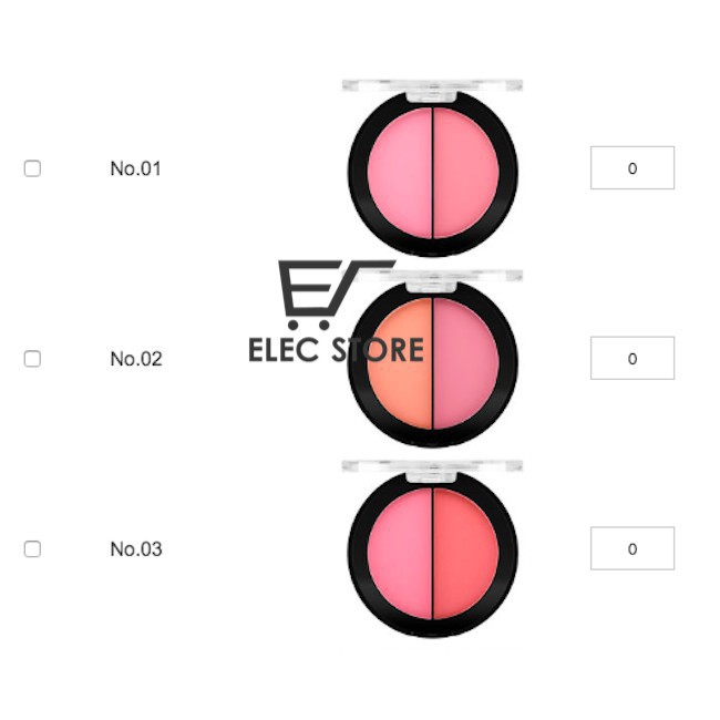[HCM]Phấn Má Hồng Odbo 2 Tone Blusher OD182 Thái Lan