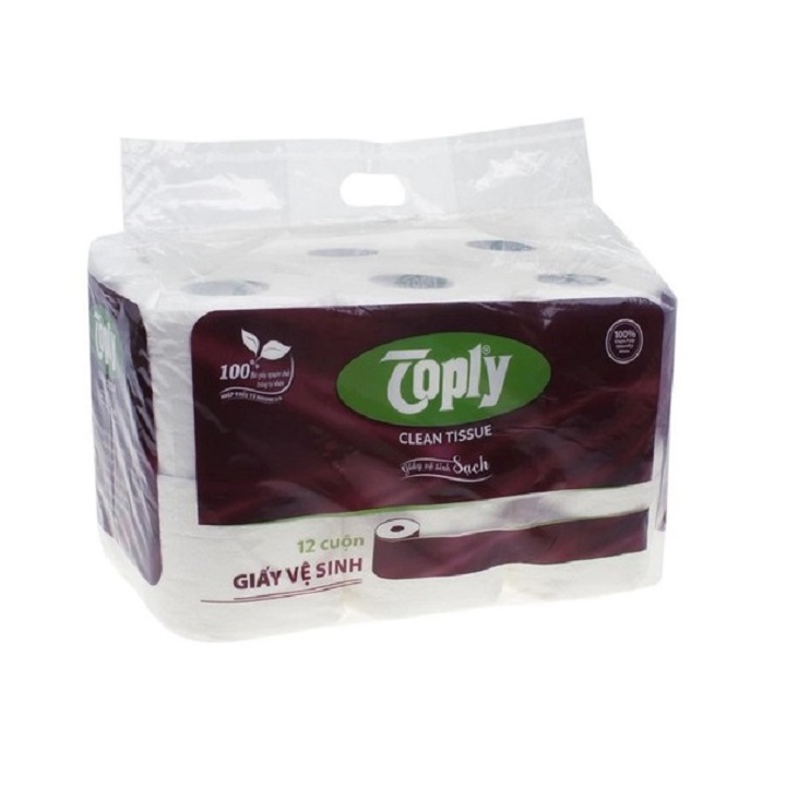 [HCM]Giấy vệ sinh Toply 12 cuộn (2 lớp)