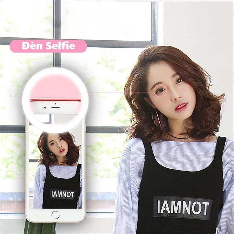 Đèn led Selfie hỗ trợ chụp hình cute - Đèn Selfie tăng độ sáng tự nhiên - Đèn Selfie hỗ trợ chụp ảnh đẹp cho điện thoại, máy tính bảng