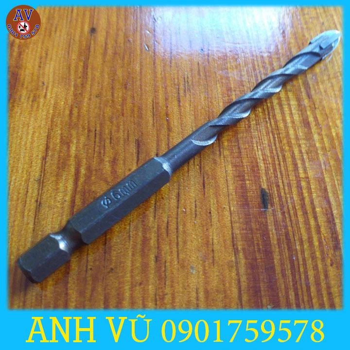 Mũi khoan ĐA NĂNG chuôi lục giác phi 6