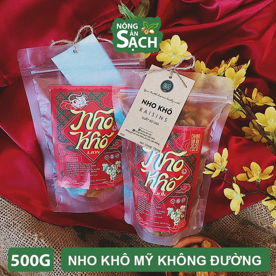 Nho Khô Mỹ Không Đường Lion 500g