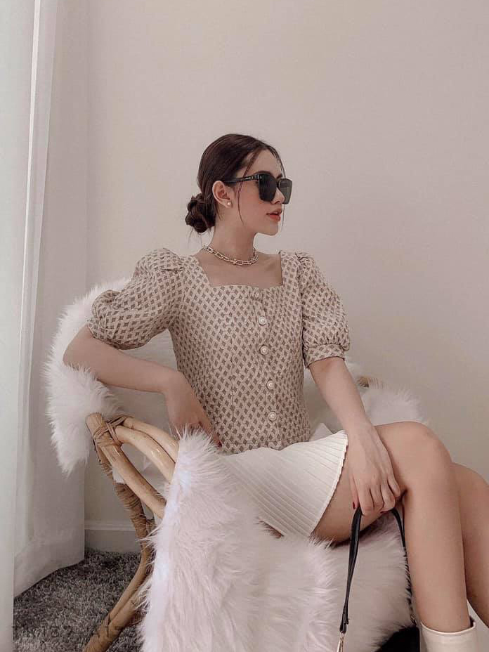Chân váy dập ly ngắn cao cấp