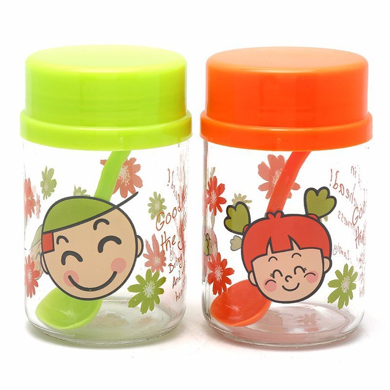 LỌ ĐỰNG GIA VỊ ĐÔI THỦY TINH CÓ THÌA