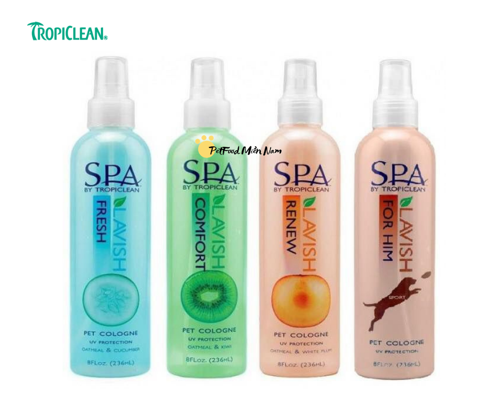 Xịt dưỡng lông SPA Tropiclean cho thú cưng