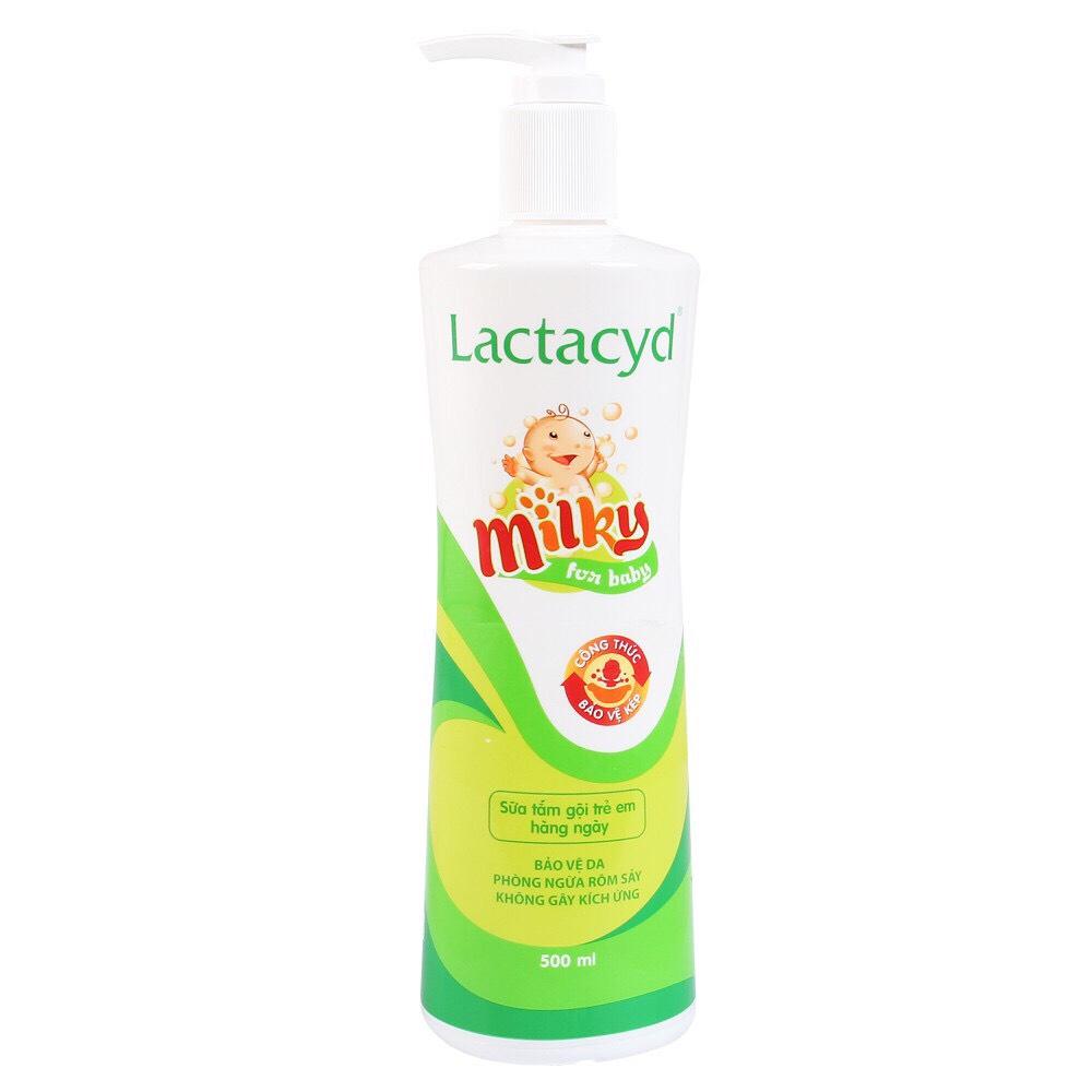 Sữa tắm lactacyd milky 500 ml