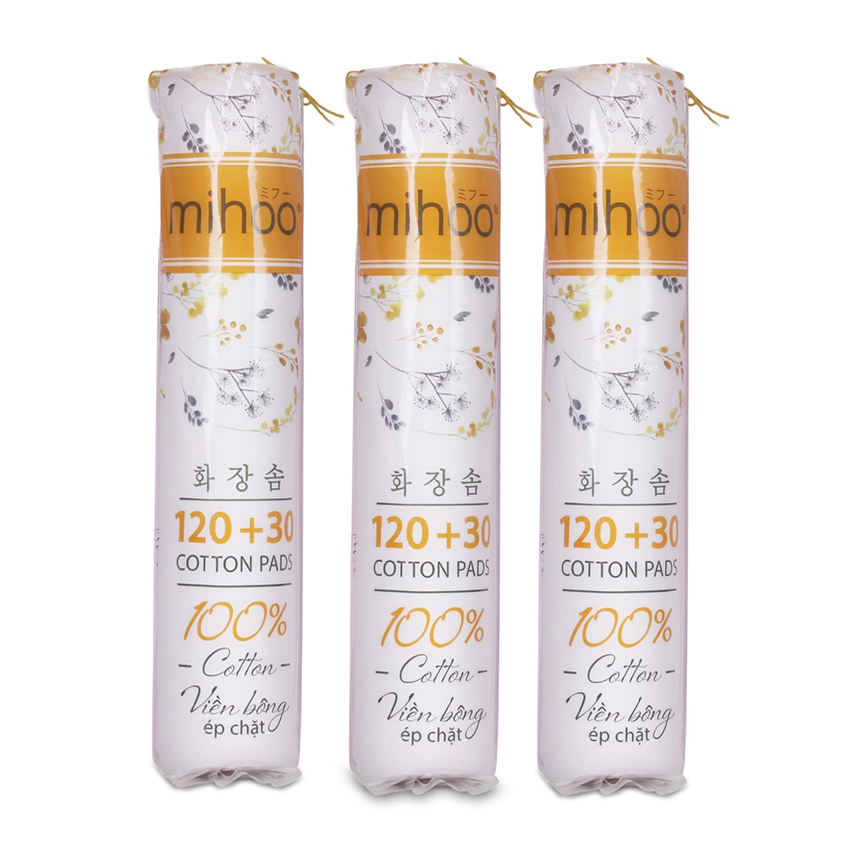 Bông tẩy trang Mihoo 150 miếng