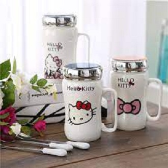 Ly sứ giữ nhiệt nắp gương cao cấp