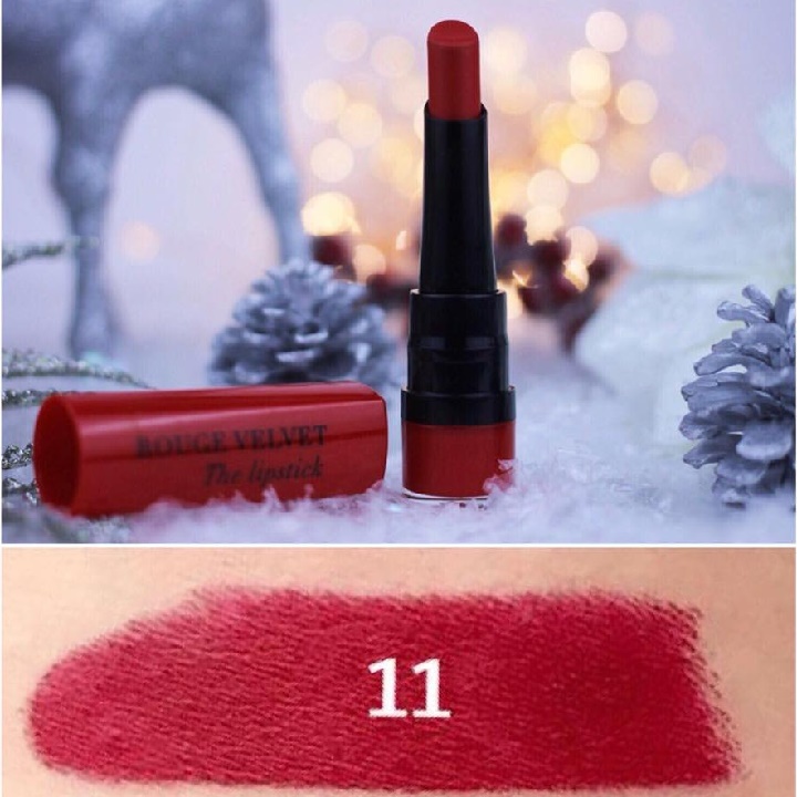Son Bourjois Velvet 11 Màu Đỏ Đậm Berry Formidable