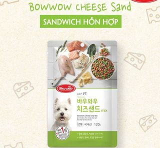 Sandwich hỗn hợp cho chó BOWWOW 120g - Ăn vặt cho chó - Snack cho chó thumbnail