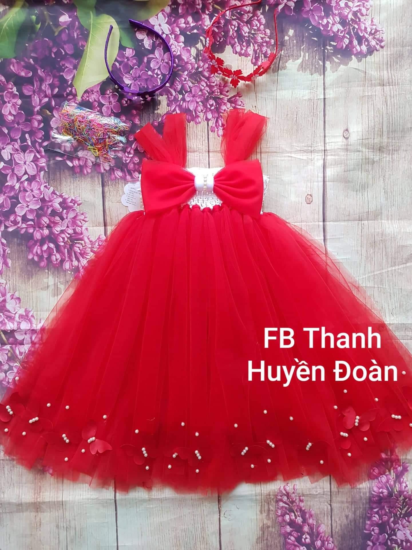 Đầm công chúa tutu Nơ đỏ
